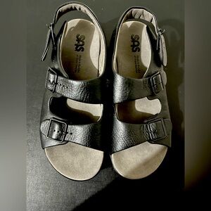 SAS Women Black Sandals